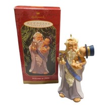 Vintage Hallmark Keepsake Ornament Welcome To 2000 Father Time &amp; Baby New Year - £4.96 GBP