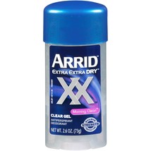 Arrid XX Extra Extra Dry Clear Gel Antiperspirant Deodorant, Morning Clean , 2.6 - £37.56 GBP