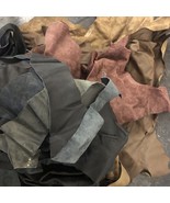 Cowhide Leather Bulk Upholstery Scraps Remnants 225 Pounds Color Mix Siz... - $989.01