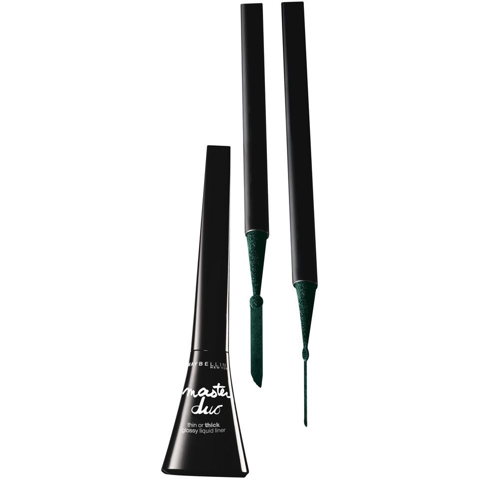 Maybelline Master Duo Eye Studio Glossy 2-in-1 Liquid Liner, Polished Green - $6.37