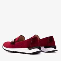 The Milan Burgundy Leather Women Sneaker image 7