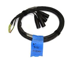 Mogami 3161 4PR24 110-Ohm Digital Audio Snake Cable 3' Long with 4 NC3MX - $19.79