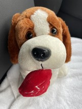 keel toys dog soft toy with heart approx 10&quot; - $9.00