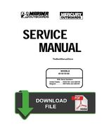 Mercury Mariner 40 50 55 60hp 2 Stroke Service Shop Repair Manual - $9.95
