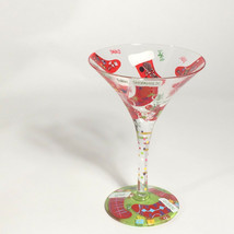 Lolita Stocking stuffer Christmas Martini glass hand painted  - £28.41 GBP