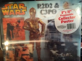 Star Wars - C3PO &amp; R2D2 VividVision 8&quot; x 10&quot; Frameable Hologram Poster - £10.24 GBP