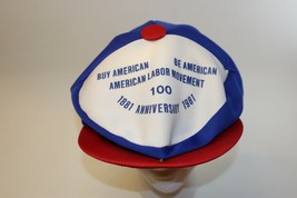 Vintage 1981 American Labor Movement 100th Anniversary Hat Cap Snap Back - $11.87