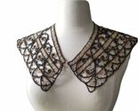 Antique Edwardian soutache irridescent beaded collar yoke trim needs fix - $79.20