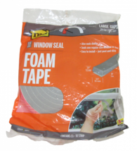 MD Foam Window Seal Tape Large Gaps Gray 10Ft Sealed 3/8&quot;x3/4&quot;x10&#39; #38360 - £6.38 GBP