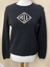 Vintage Lauren Ralph Lauren 100% Lamb&#39;s Wool Pullover Monogram Sweater W... - £46.39 GBP