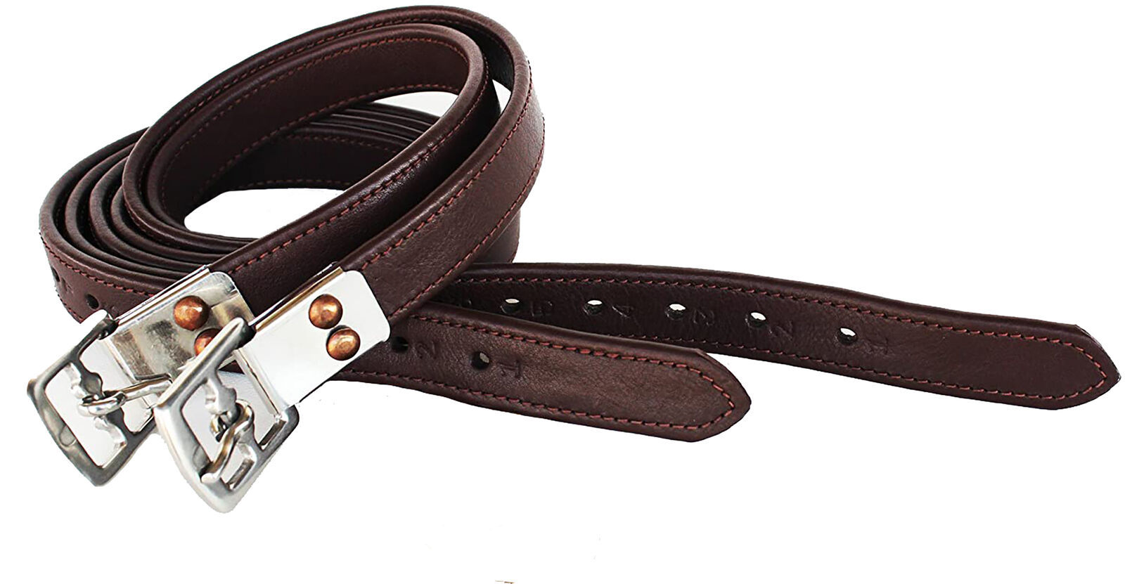 English Equestrian Horse Tack Adult Leather Stirrup Leather 804ST04BR-60 - $34.64