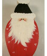 Christmas Ornament Santa Claus Wood Folk Art Figurine - $91.07 MXN