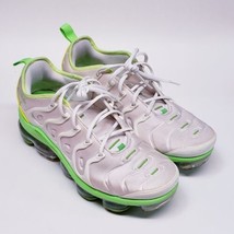 Nike Air VaporMax Plus Tennis Ball Shoes-Men&#39;s Size 10-Neon Green/Yellow &amp; White - £93.87 GBP