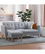 Gloria Upholstered Sofa, Light Gray, By Cosmoliving By Cosmopolitan. - £435.87 GBP