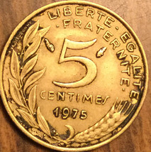 1975 France 5 Centimes Coin - £1.16 GBP