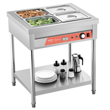 VEVOR 4-Pan Commercial Food Warmer, 4 x 1/2 Pans Electric Steam Table, 1... - $303.90