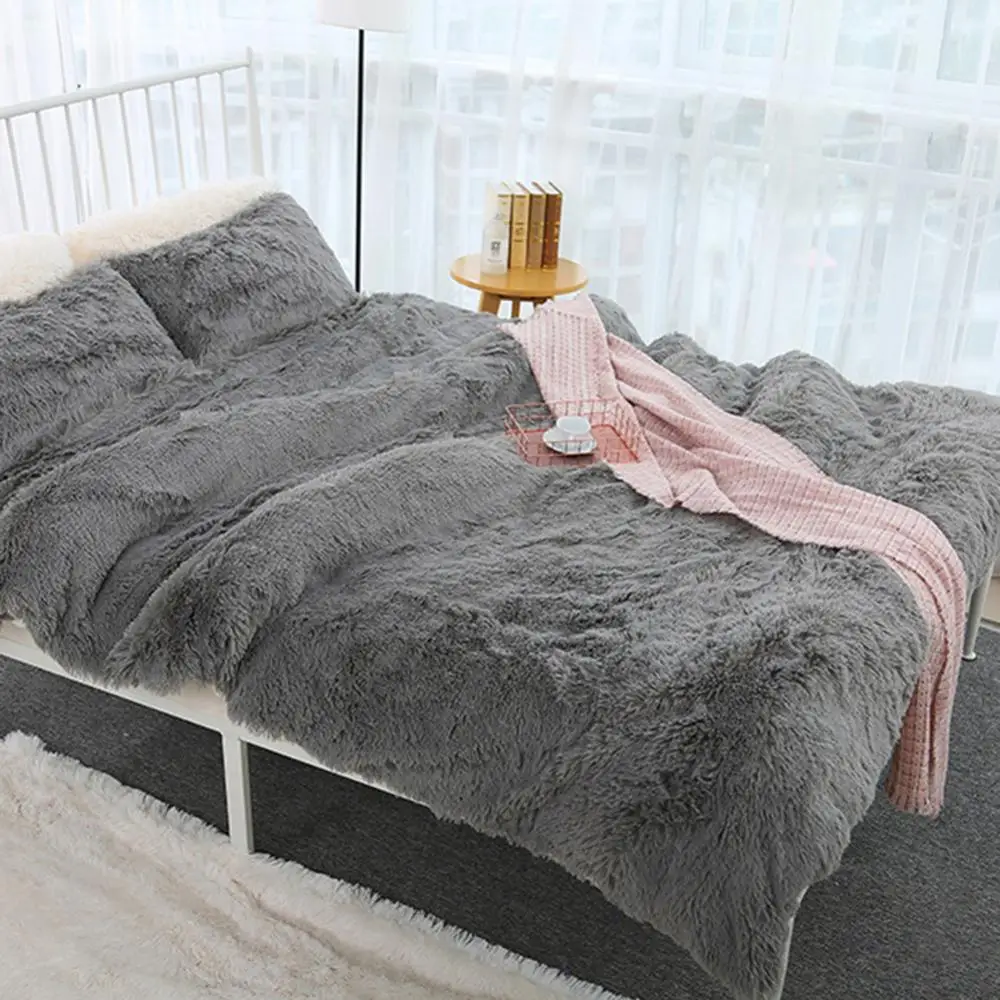 20cm soft fluffy shaggy warm bed sofa bedspread bedding sheet throw blanket fluffy warm thumb200