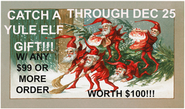 Catch An Elf&#39;s $100 Gift Only 3 Available Free W $99 Order Through Dec 24TH - £0.00 GBP