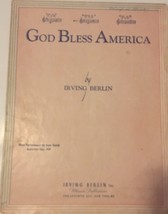 1939 God Bless America Sheet Music By Irving Berlin (Medium Voice, Key Of F) - £14.93 GBP