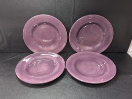 TableTop Unlimited SALUTE purple Salad Plates Set of 4 plum 8.5 in - $540.25 MXN