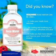 Benjamins Rose Water 4oz / 120ml; FREE SHIPPING - $15.88