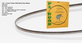 10 Tpi, 111&quot; X 1/4&quot; Timber Wolf Bandsaw Blade. - $39.95