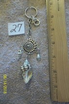 purse jewelry silver color shell keychain backpack dangle charm   27 - £6.60 GBP