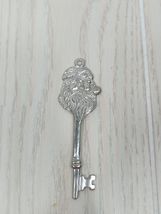 House of Morgan Pewter Santa Claus Key Christmas tree ornament - $6.92