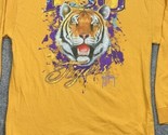 Guy Harvey LSU Tigers Long Sleeve Yellow TShirt LARGE Louisiana State Un... - £19.76 GBP
