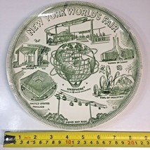 New York Worlds Fair 1964-65 Souvenir Ceramic Plate 9.25in US Steel VTG - $11.71
