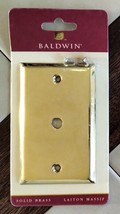 BALDWIN Solid Brass Classic Cable Cover Switch Plate (4764-030-CD) NOS - £9.77 GBP