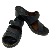 Ariat Black Leather Buckle Strap Slide Sandal Women’s Size 9.5 US EUC - £29.89 GBP