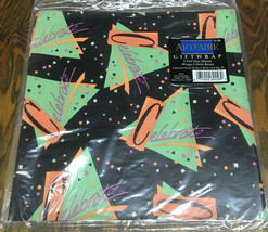 Vintage celebrate gift wrap black with neon colors Artfaire brand never ... - $365.13 MXN