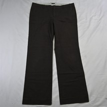 Gap 12 Brown Glenn Plaid Bootcut Cotton Stretch Trouser Womens Dress Pants - £11.79 GBP