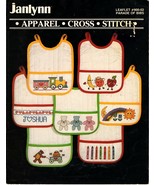 Janlynn Leaflet #900-02 Parade of Bibs Vintage Cross Stitch Patterns - £3.79 GBP