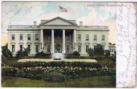 District Of Columbia DC Postcard Washington White House Flowers 1906 - £2.31 GBP