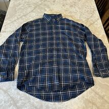 Oxford Golf Super Dry Men's Medium Blue Plaid Button Down Long Sleeves S... - $9.65