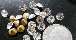 25 Piece crystal rhinestones tin cuts high quality 5mmx3.3mm foil backed misc010 - £1.53 GBP