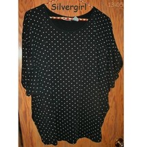 Black White Dot Koret SZ 44 Ladies Soft Pull Over Top Casual  - £10.92 GBP