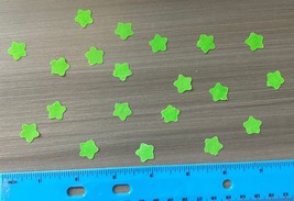 20 Mini Green Stars Iron on Fabric Appliques Pre-Cut - £3.13 GBP