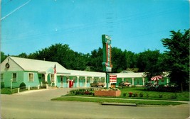 Vtg Chrome Postcard Osceola Iowa IA Motor Inn Motel Mike Roberts 1967 - £9.28 GBP
