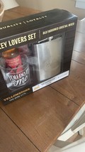 Yellowstone Cowboy Whiskey Set Dutton Ranch Rip Flask Mixer Old Fashione... - $43.01