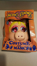 1985 Ben Cooper Jim Henson Muppet Babies Miss Piggy Halloween Costume &amp; Mask - £23.69 GBP