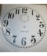 WATERBURY CLOCK 30 Day Paper Clock Dial Arabic Numbers second hand Dial 11&quot; - €11,02 EUR