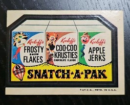 Topps Wacky Packages Snatch-A-Pak 3rd Series 1973 Sticker Vintage Original - $21.68 CAD