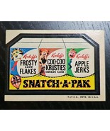 Topps Wacky Packages Snatch-A-Pak 3rd Series 1973 Sticker Vintage Original - $294.94 MXN