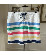 Southern Tide White Stripe Swim Trunks L - €22,24 EUR