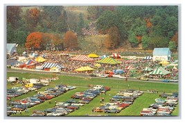 Aerial View Festival Grounds Bob Evans Farm Rio Grande Ohio  Chrome Postcard R2 - £3.85 GBP