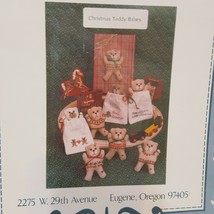Christmas Teddy Babes Cross Stitch Pattern Leaflet Liz Turner Diehl 1983... - $19.99