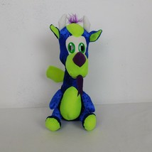 Classic Toy Co Blue &amp; Green Sparkly 12&quot; Tall Stuffed Dragon Animal Plush... - $11.65